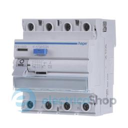 Дифреле 4P, 6kA, 40A, 300mA, A, Hager CFA440D