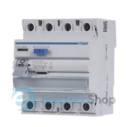 Дифреле 4P, 6kA, 63A, 300mA, A, Hager CFA463D