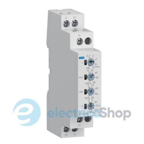 Реле контролю струму, 1-фазне, 1P+N, 1ПК, Hager EUC100