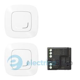 Набір 752550 Valena Allure with NETATMO для управління освітленням з 2х місць. Мікромодуль реле + 2шт розумних безпр 1-кл вимикача, колір білий
