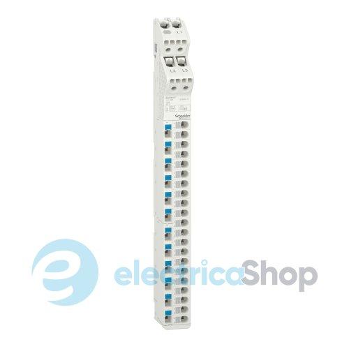Вертикальний розподільчий блок, Acti9 VDIS, 3P+N, 125A, 250/440В, 33 виходи, Schneider Electric A9XPK707