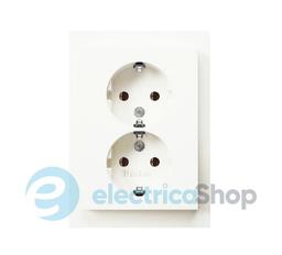 Розетка 2X із з/к 16А/250В K.1/R.3 цільна K.1 Berker 47747009 полярна білизна