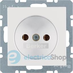 Розетка без з/к 16А/250В S.1 Berker 6167031909полярна білизна-matt