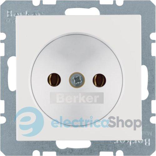 Розетка без з/к 16А/250В S.1 Berker 6167031909полярна білизна-matt