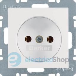 Розетка без з/к 16А/250В S.1 Berker 6167038989 полярна білизна
