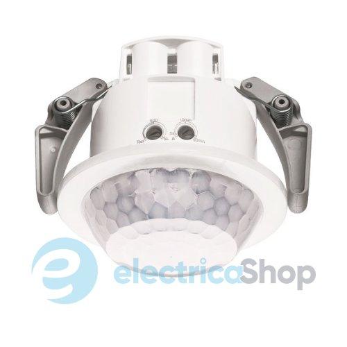 Датчик руху коридорний 360°, 1НВ контакт, 10A AC1/230V~, виявлення 5x30м, EER505 Hager, внутрішній монтаж