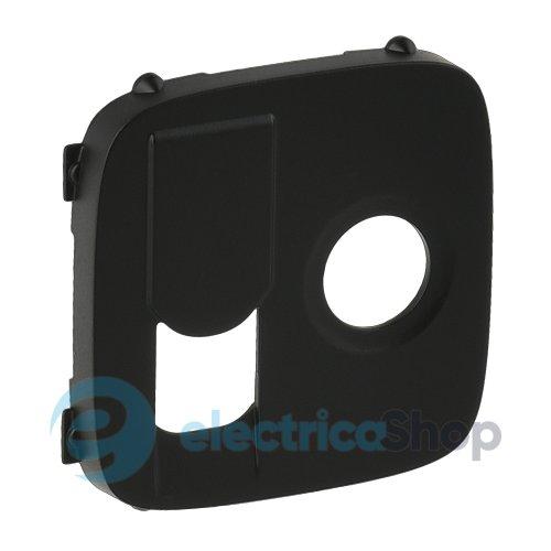 Накладка TV+Rj розетки Valena Allure 754838 антрацит