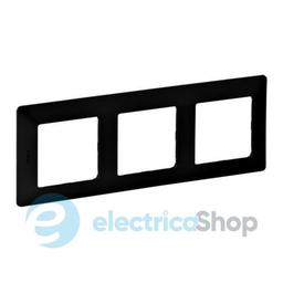 Рамка 3 пости Valena Life Black 754253 чорний матовий