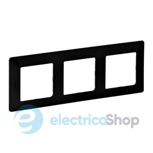 Рамка 3 пости Valena Life Black 754253 чорний матовий