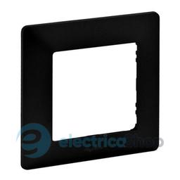 Рамка 1 пост Valena Life Black 754251 чорний матовий