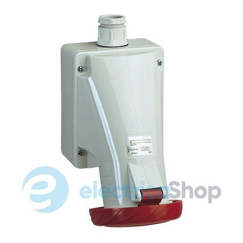 Розетка настінна 32A 3P+N+E, 6г, 380-440V/AC IP67, з'єднання гвинтами, SE Kaedra Box 81199