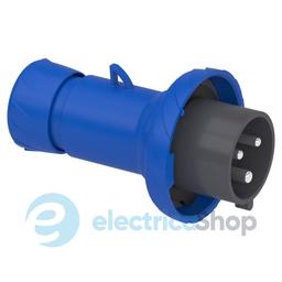 Вилка кабельна пряма 32A 2P+E, 6г, 200-250V/AC IP67, SE PratiKa PKE32M723