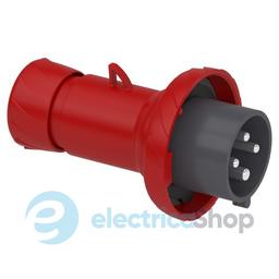Вилка кабельна пряма 32A 3P+E, 6г, 380-415V/AC IP67, SE PratiKa PKE32M734