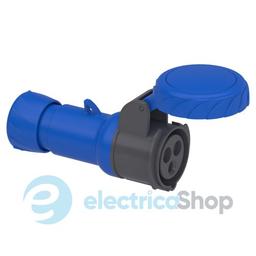 Розетка кабельна пряма 16A 2P+E, 6г, 200-250V/AC IP67, SE PratiKa PKF16M723
