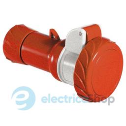 Розетка кабельна пряма 16A 3P+E, 6г, 380-415V/AC IP67, SE PratiKa PKF16M734