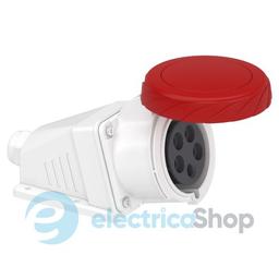 Розетка настінна 32А 3P+N+E, 6г, 380V/AC IP67, з'єднання гвинтами, SE Kaedra Box PKF32W735
