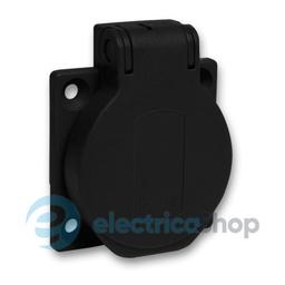 Розетка SСHUKO чорна 50Х50 250V/AC/16А IP54 Б, SE Kaedra Box PKS51N