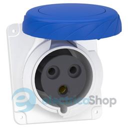 Розетка панельна кутова 32А 2P+E, 6г, 220V/AC IP67, SE Canalis KS (KSA, KSC) PKY32F723