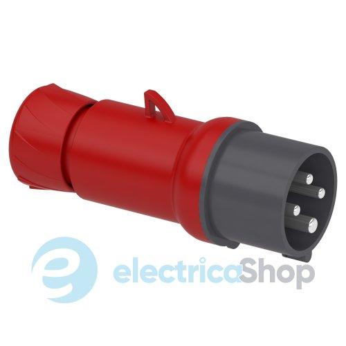 Вилка кабельна пряма 16A 3P+E, 6г, 380-415V/AC IP44, SE PratiKa PKE16M434