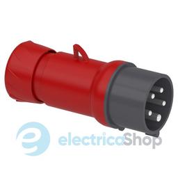 Вилка кабельна пряма 16A 3P+N+E, 6г, 380-415V/AC IP44, SE PratiKa PKE16M435