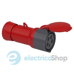 Розетка кабельна пряма 16A 3P+N+E, 6г, 380-415V/AC IP44, SE PratiKa PKF16M435