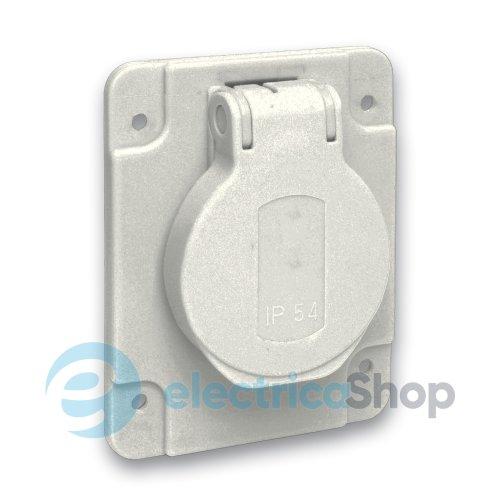 Розетка SСHUKO сіра 65Х85 250V/AC/16А IP54 З, SE Kaedra Box PKS61G