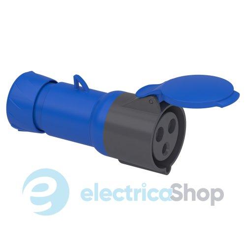 Розетка кабельна пряма 16A 2P+E, 6г, 200-250V/AC IP44, SE PratiKa PKF32M423