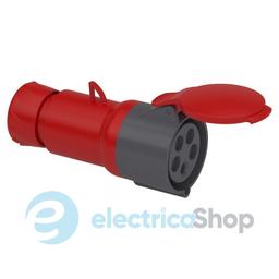 Розетка кабельна пряма 32A 3P+N+E, 6г, 380-415V/AC IP44, SE PratiKa PKF32M435