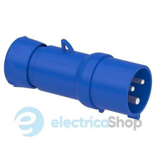 Вилка кабельна 32А 2P+E, 6г, 250V/AC IP44, швидке підключення, SE Kaedra Box PKX32M423