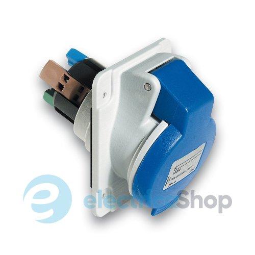 Розетка панельна кутова швидке підключення 16A 3P+N+E, 6г, 200-250V/AC IP44, швидке підключення, SE Kaedra Box PKY16F425