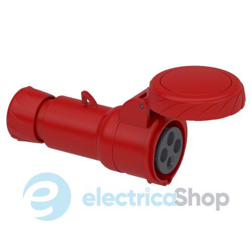 Розетка кабельна 16А 3P+E, 6г, 380V/AC IP67, швидке підключення, SE Kaedra Box PKY16M734