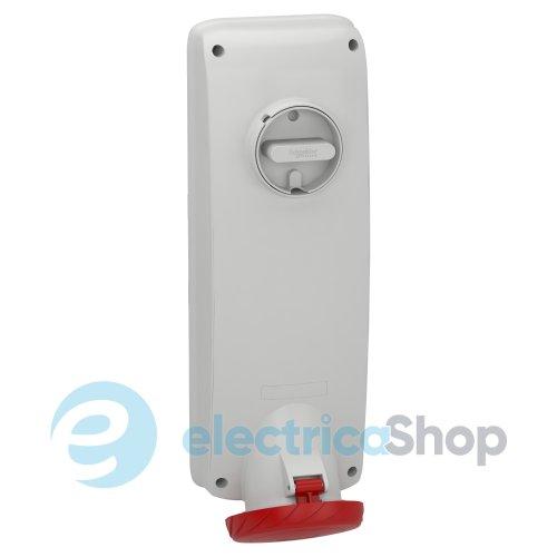 Розетка з вимикачем та блокуванням 63А 3Р+Е, 6г, 415V/AC IP65, SE Kaedra Box PKB63T534