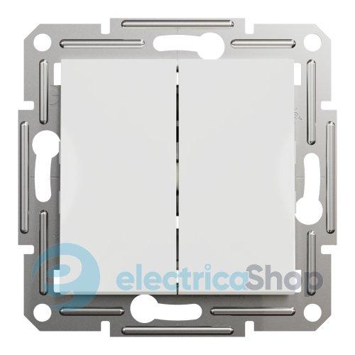 Вимикач 2-кл. для серії Asfora Schneider Electric EPH0370121 білий глянець