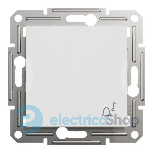 Вимикач кнопковий 1-кл. для серії Asfora Schneider Electric EPH0870121 білий глянець