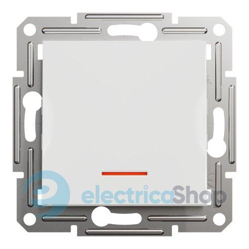 Перемикач з підсв. 1-кл. для серії Asfora Schneider Electric EPH1570121 білий глянець