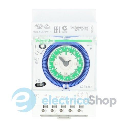 Таймер електромеханічний DIN 3мод. 1ПК 16А 230V/AC 24/15хв. Acti9 IH SRM Schneider Electric CCT16364
