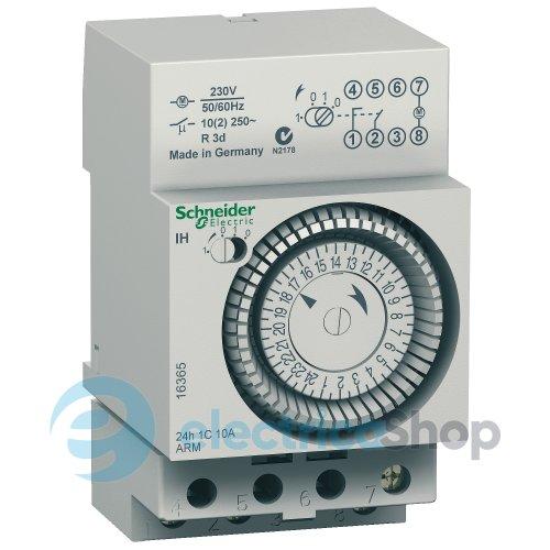 Таймер електромеханічний DIN 3мод. 1ПК 16А 230V/AC 24/15хв. резерв ходу Acti9 IH ARM Schneider Electric CCT15365