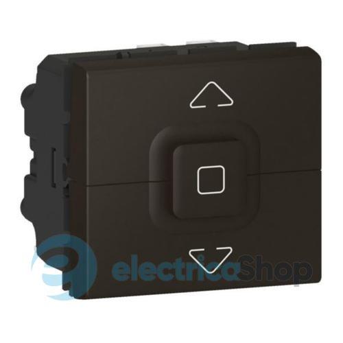 Вимикач 3-кл. до жалюзі для серії Mosaic New Legrand 079126L чорний матовий
