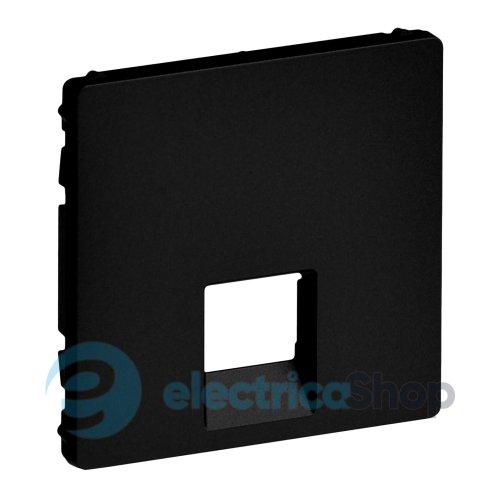 Лицьова панель розетки Rj11 756412 Legrand Valena Life Black колір чорний матовий