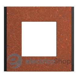 Рамка 1-постова Unica Deco Material NU600271, теракотовий