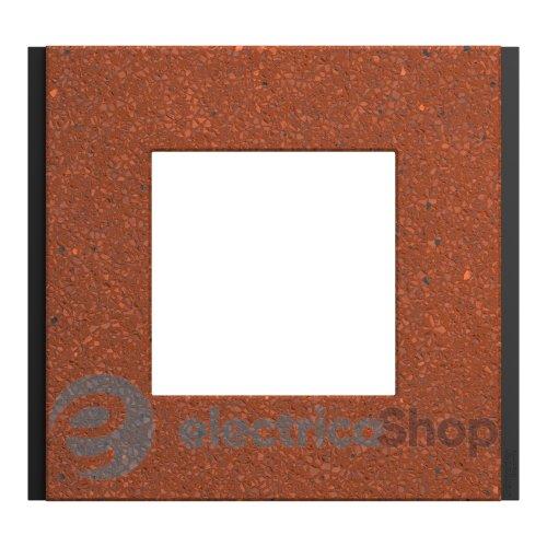 Рамка 1-постова Unica Deco Material NU600271, теракотовий