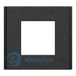 Рамка 1-постова Unica Deco Material NU600274, чорний папір