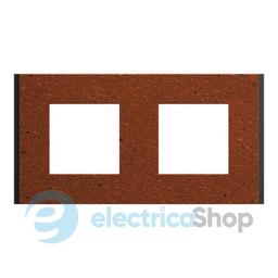Рамка 2-постова Unica Deco Material NU600471, теракотовий