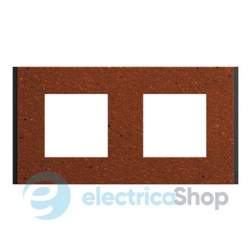 Рамка 2-постова Unica Deco Material NU600471, теракотовий