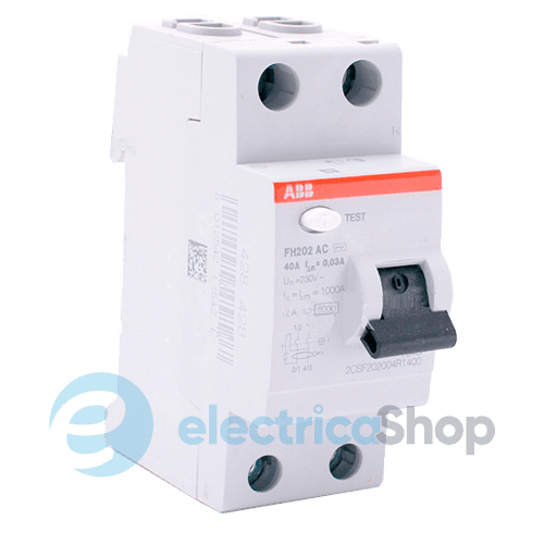 Дифреле ABB FH202 2P, 40А, 30мА (тип АС)