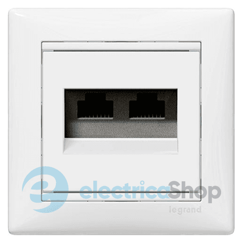 Комп'ютерна розетка 2хRJ45 cat.5e UTP 774231 Legrand Valena, колір білий