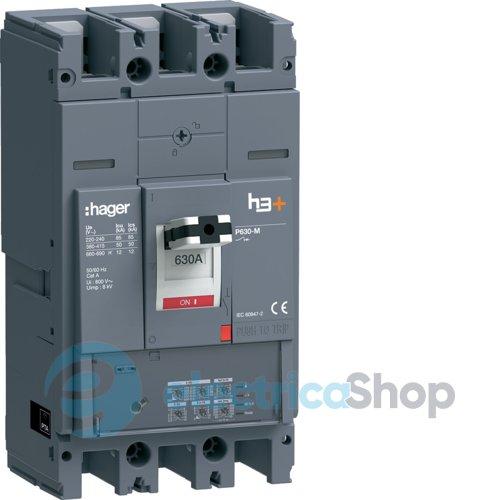 Автоматичний вимикач h3+, P630, In=630A, 3п, 50kA, LSI HMW630JR Hager