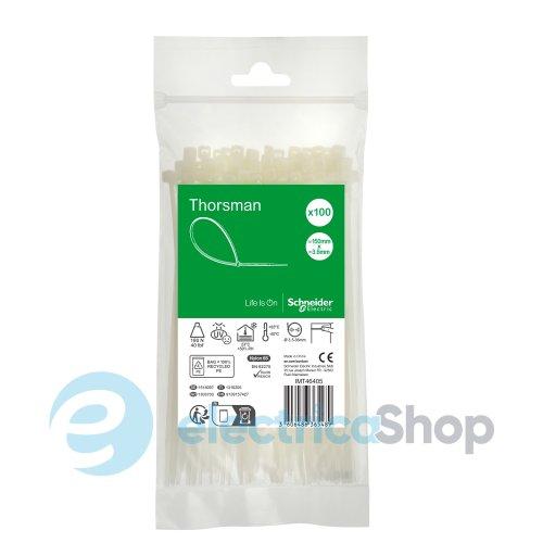 Хомут кабельний 150x3.6мм Thorsman IMT46405 білий (100 шт.)
