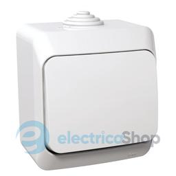 Вимикач 1-кл. зовнішнього монтажу IP44 Cedar Plus Schneider Electric білий