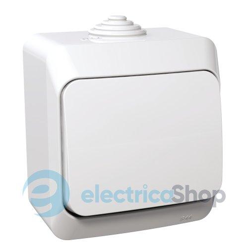 Вимикач 1-кл. зовнішнього монтажу IP44 Cedar Plus Schneider Electric білий